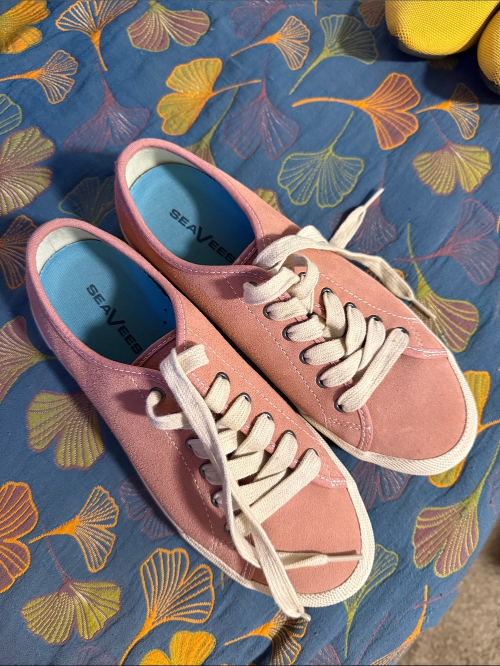 SeaVees Pink Suede Low-Top Sneakers
